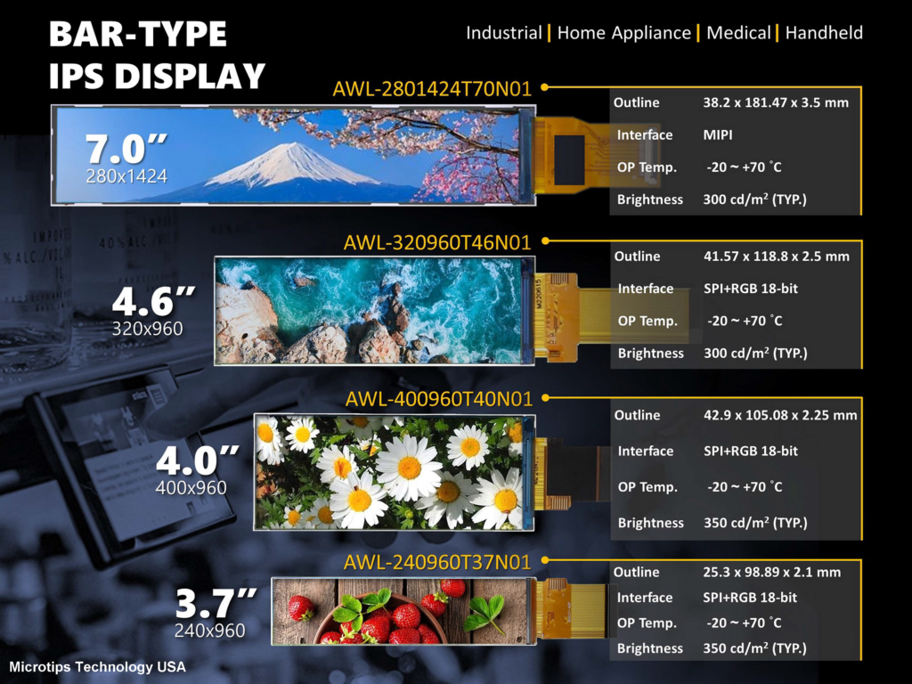 Features of Microtips Technology’s Bar-Type Display